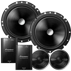 [Prime] Pioneer TS-C170BR - Kit 2 Vias 6-3/4" Polegas Com Crossover 220W Rms