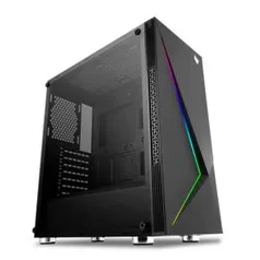 Gabinete Gamer Pichau Komor LED RGB Lateral em Vidro Temp, PGK-01-RGB