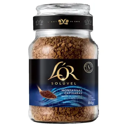 (REC) (50% off na 2ª unidade) L'or, Café Solúvel Montanhas Capixabas Vidro 84g