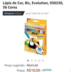 Lápis de cor Bic com 36 cores