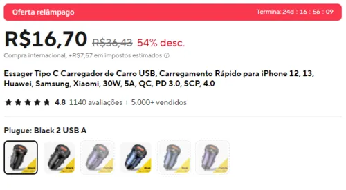 Imagem na descrição da promoção