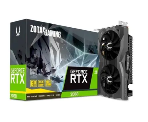 Placa de Vídeo Zotac Gaming NVIDIA GeForce RTX 2060, 6GB, GDDR6 - ZT-T20600H-10M