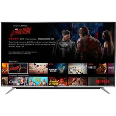 Smart TV LED Android 65" Philco PH65G60DSGWAG Ultra HD 4K com Conversor Digital 3 HDMI 2 USB com Google 60hz - Preta - R$3419