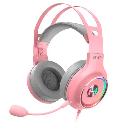 Headset Gamer Edifier G4TE, RGB, Som Surround 7.1, Drivers 50mm, USB, Rosa - G4TE-PK