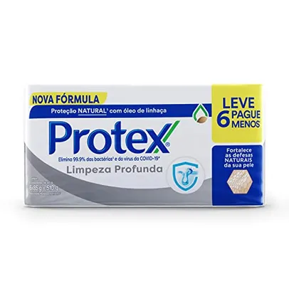 [REC]Sabonete em Barra Protex Limpeza Profunda 85g 6 unidades