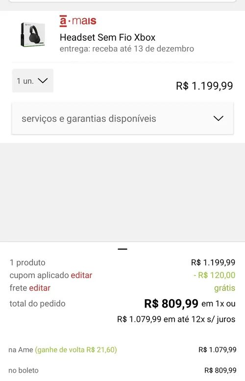 Imagem na descrição da promoção