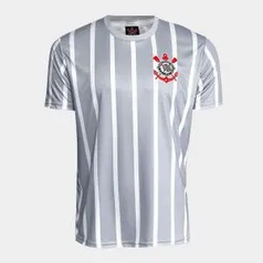 Camisa Corinthians 2002 n° 7 Masculina - Branco e Cinza