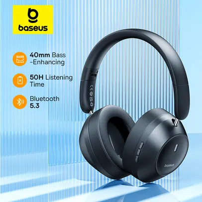Headphone Bluetooth Baseus Bass 30 Max, auscultadores com Bluetooth 5.3