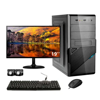 Computador Completo Corporate I3, 8GB, HD 500GB, Monitor 19"