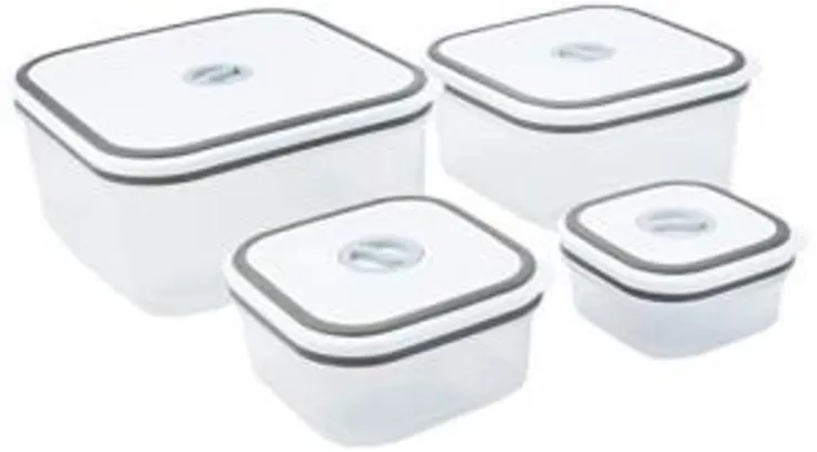[Prime] Kit Potes 4 Peças Electrolux Transparente R$ 25
