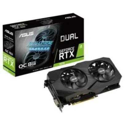 Placa de Vídeo Asus Dual NVIDIA GeForce RTX 2070 EVO V2 OC Edition