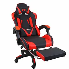 [CNPJ] Cadeira Gamer Ktrok ProSeat Giratória Retrátil Vermelha | R$664