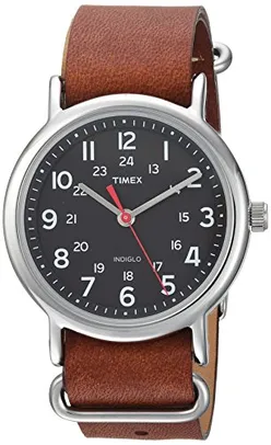 Relógio Unissex Timex Weekender, 38 mm, Marrom/Preto