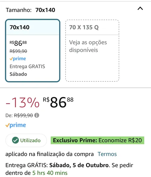 Imagem na descrição da promoção