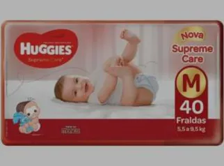 Fralda Huggies Turma da Mônica Supreme Care - Tam. M 5,5 a 9,5kg 40 Unidades