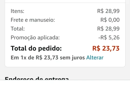 Imagem na descrição da promoção