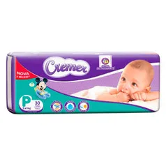 Fralda Cremer Disney Baby Tamanho P Pacote Prática com 30 Fraldas Descartáveis | R$ 14