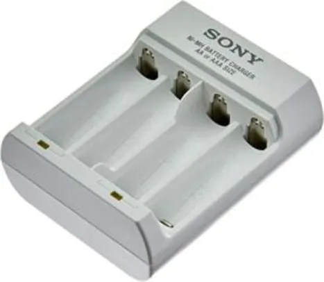 Carregador de Pilha USB AA/AAA, Sony, Branco para 4 Unidades - R$40