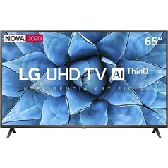 Smart TV 65" LG 65UN7310 4K UHD 3HDMI 2 USB Wi-Fi Inteligência Artificial Thinq Ai Google Assistente