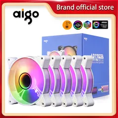 KIT 5 FANS AIGO 12PRO ARGB WHITE