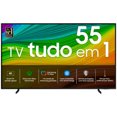 [VIP] Samsung Smart TV 55 Polegadas QLED 4K Q60D 2024, Modo Game, Xbox Game Pass, Tela sem limites, Design slim, Visual livre de cabos, Alexa built in