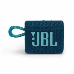 Caixa de Som JBL GO3, Bluetooth, À Prova d'Agua e Poeira, 4,2W RMS, Azul - R$229