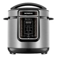 Panela de Pressão Elétrica 6L Mondial Master Cooker PE60 Preta Inox 127V