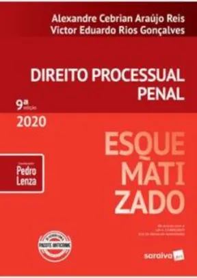 Direito Processual Penal Esquematizado - Victor Eduardo Rios Goncalves, Alexandre Cebrian Araujo Reis - 9ª Edição (2020) - R$62