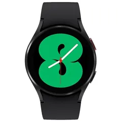 Smartwatch Samsung Galaxy Watch4 BT 40mm Preto Tela Super AMOLED de 1.2", Bluetooth, Wi-Fi, GPS, NFC e Sensor de Frequência Cardíaca Óptica