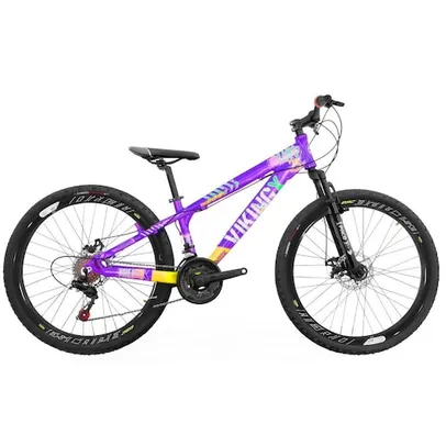 Bicicleta Infantil Aro 26 Viking Tuff 25 18 Marcha F. Disco