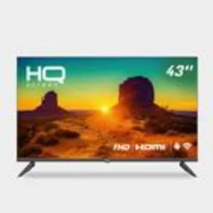 Smart TV HQ 43 Full HD, HDR, tela sem bordas, Android 11, Sistema Ultrasound, design slim