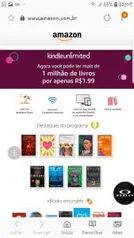 3 meses de Kindle Unlimited por apenas R$1.99