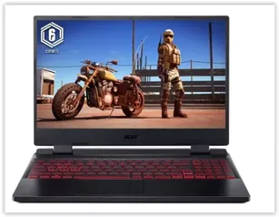 Notebook Acer Nitro 5 AN515-58-54UH Ci5 12ª Gen Windows 11 Home 8GB 512GB RTX 3050 15.6” Full HD