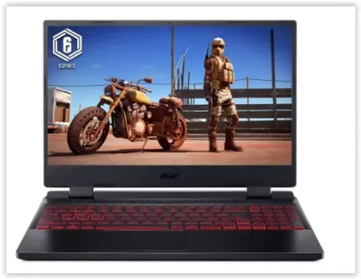 Notebook Acer Nitro 5 AN515-58-54UH Ci5 12ª Gen Windows 11 Home 8GB 512GB RTX 3050 15.6” Full HD