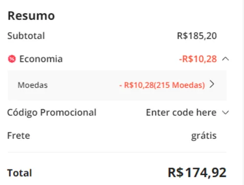 Imagem na descrição da promoção