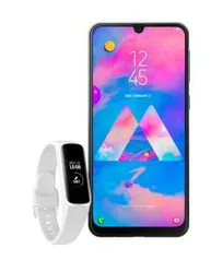 [BOLETO OU CARTÃO AMERICANAS] Smartphone Samsung Galaxy M30 - Preto + Galaxy Fit E - Branco | R$1.214