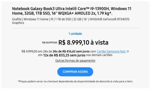 Imagem na descrição da promoção