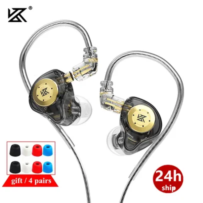 Fone de Ouvido KZ EDX PRO Dynamic HIFI Music Sport Noise Cancelling