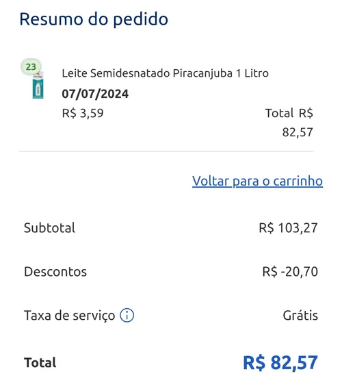 Imagem na descrição da promoção