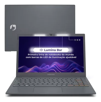 [CC MP] Notebook Positivo Vision C14 Lumina Bar Celeron 8gb 256gb Emmc Tela 14 Polegadas  Hd Antirreflexo Linux 