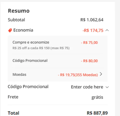 Imagem na descrição da promoção