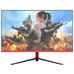 Monitor Gamer LED Curvo 24" 1ms 165hz HQ 24GHQ-Black RGB R3000 Freesync Display Port PRETO | R$ 1.208