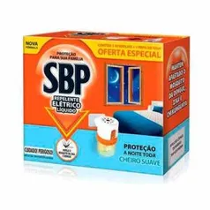 Repelente Elétrico Líquido SBP 45 Noites Cheiro Suave + Refil 35ml | R$ 9,99