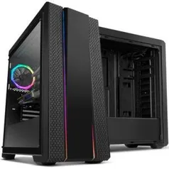 Gabinete NOX HUMMER FUSION, Lateral em Vidro Temperado, Faixas de iluminação RGB Rainbow, 1 FAN RGB, Controlador de FAN e RGB