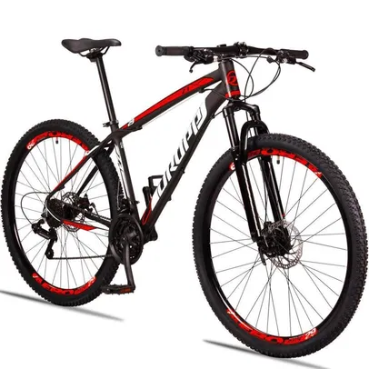 Bicicleta aro 29 Dropp Z3 Alumínio Shimano 21 vel marchas freio a disco mecânico com suspensão MTB