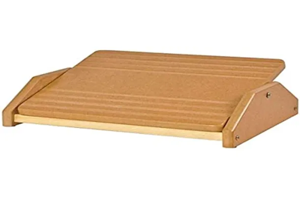 (PRIME) Apoio Ergonômico para Os Pés, MDF Natural - Souza & Cia (Ref:3702)