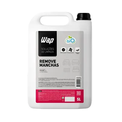 Removedor de Manchas de Tecidos e Estofados 5 Litros WAP REMOVE MANCHAS, Branco e Rosa