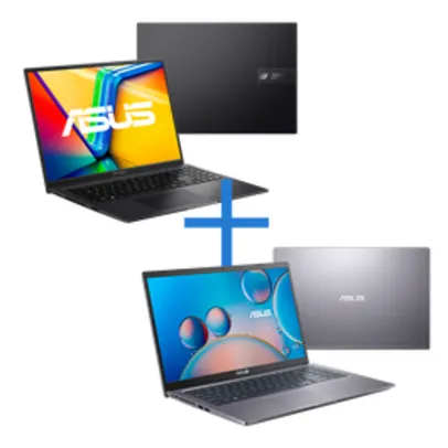 Notebook ASUS Vivobook 16X  I5 12450H 16'  RTX2050 W11 8GB 512GB  + Notebook ASUS Intel Celeron Du