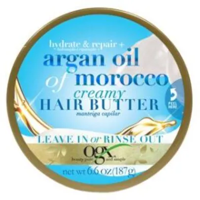 Hair Butter Argan Oil Of Morocco Ogx - 187g R$24