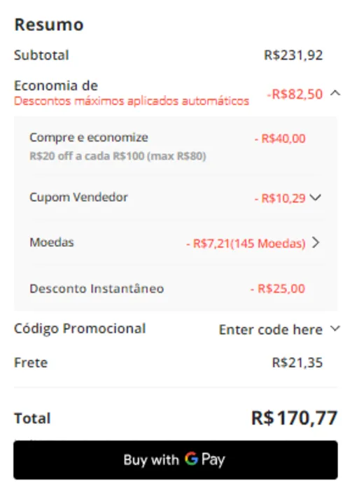 Imagem na descrição da promoção